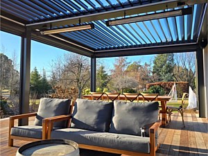 Aluminum Pergola Installation, Newton, MA